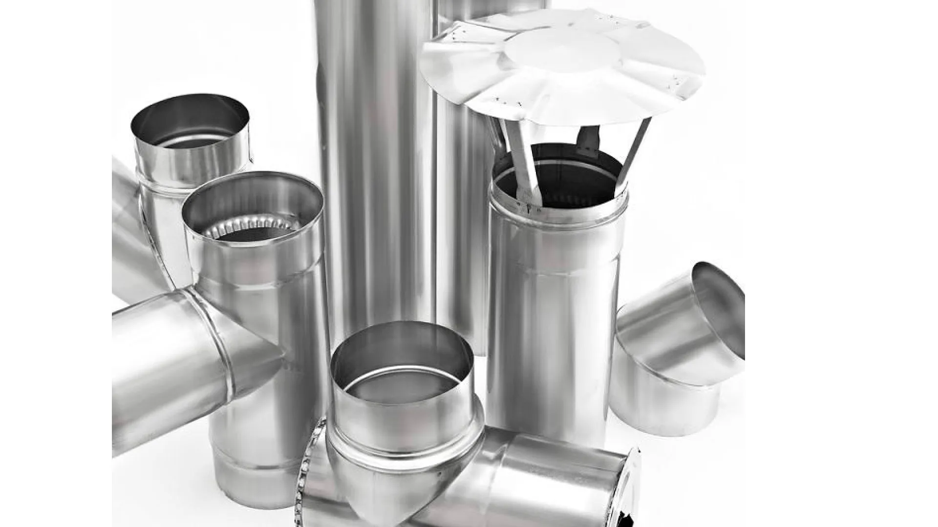 Дымоход полужесткие, гофрированные сталь 90 мм 3 м